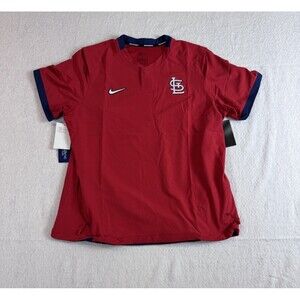 NWT New St. Louis Cardinals Nike Authentic Collection Short Sleeve Large Jacket